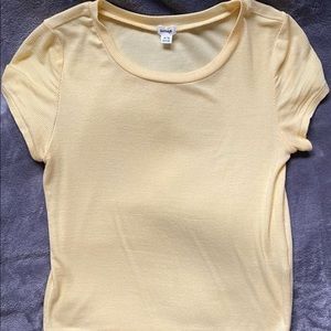 Pastel Yellow Skintight Top <3